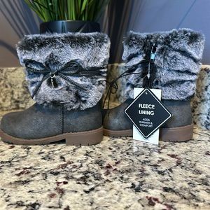 Gray and silver Kids Booties